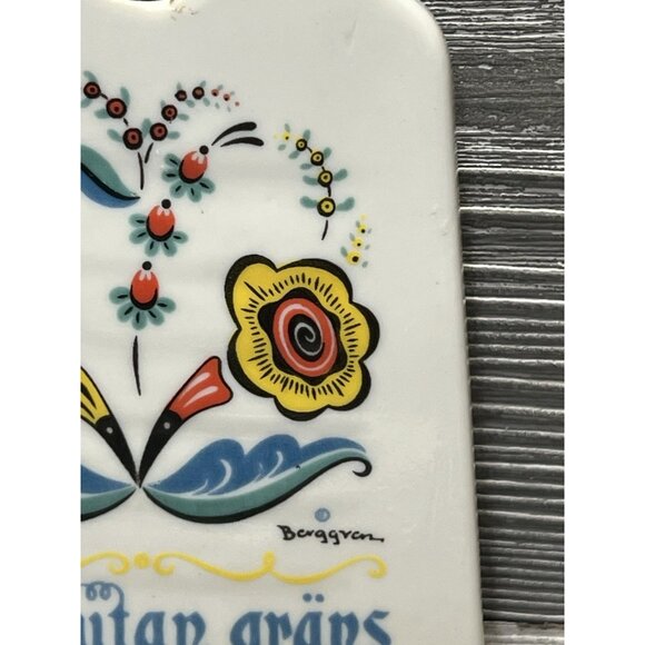 Vintage Berggren Ceramic Zester Dutch Midcentury Happiness Without Limit 1965 - Picture 4 of 7